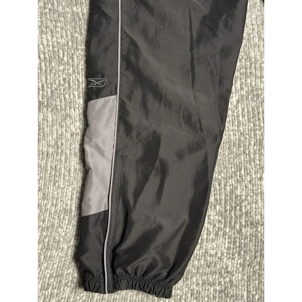 Vintage Reebok Cotton Lined Windbreaker Ankle Zipp Jogger Track Pants Men's L